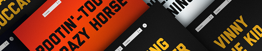 Floating screenshots displaying the Ridiculous Heroes name generator