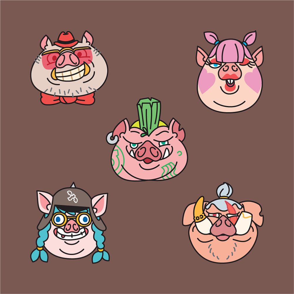 Hog-Wild characters